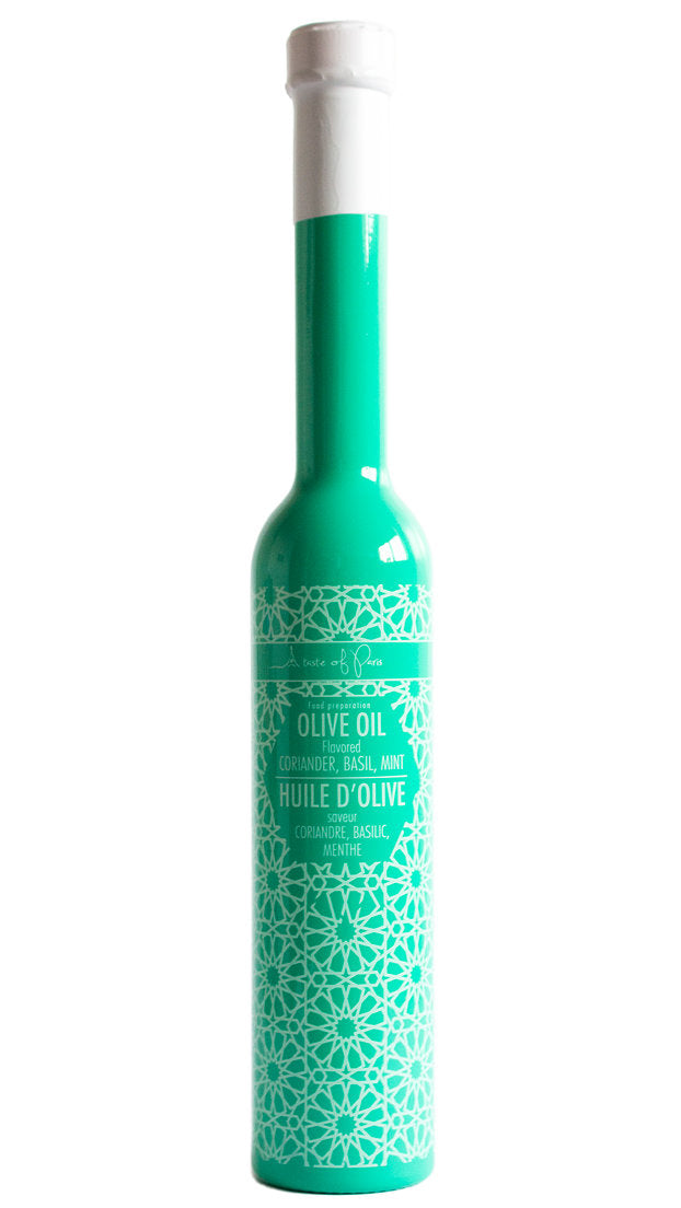 Great olive oil flavoured with mint coriander and basil A Taste